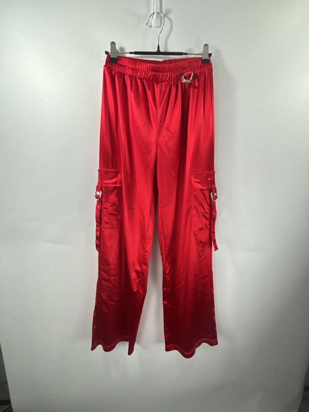 Fashion Nova Weekend Fling Satin Cargo Pants